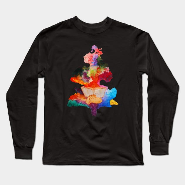 Rainbow Tree Long Sleeve T-Shirt by holdhand66
